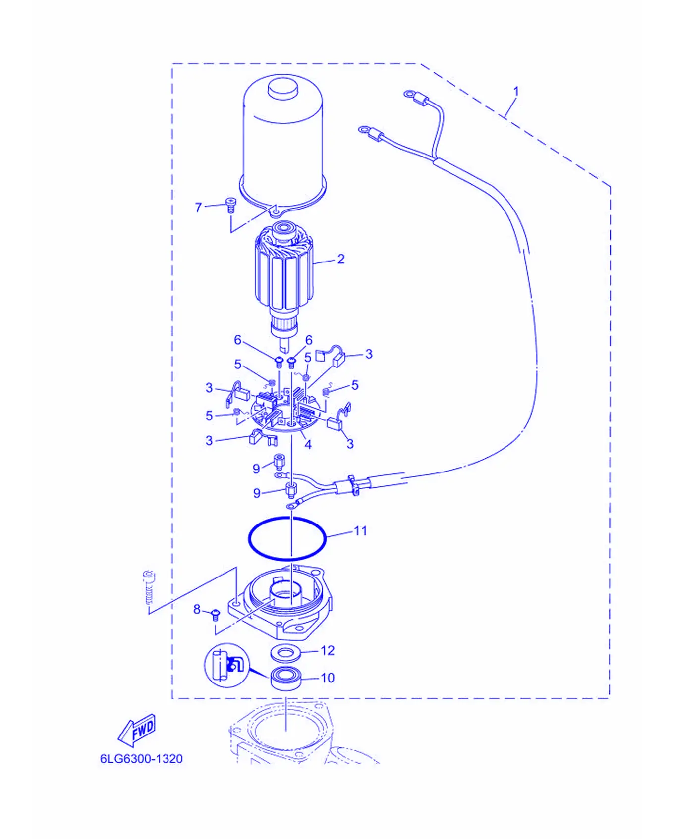 パワートリム & チルトアセンブリ 2爆炸图